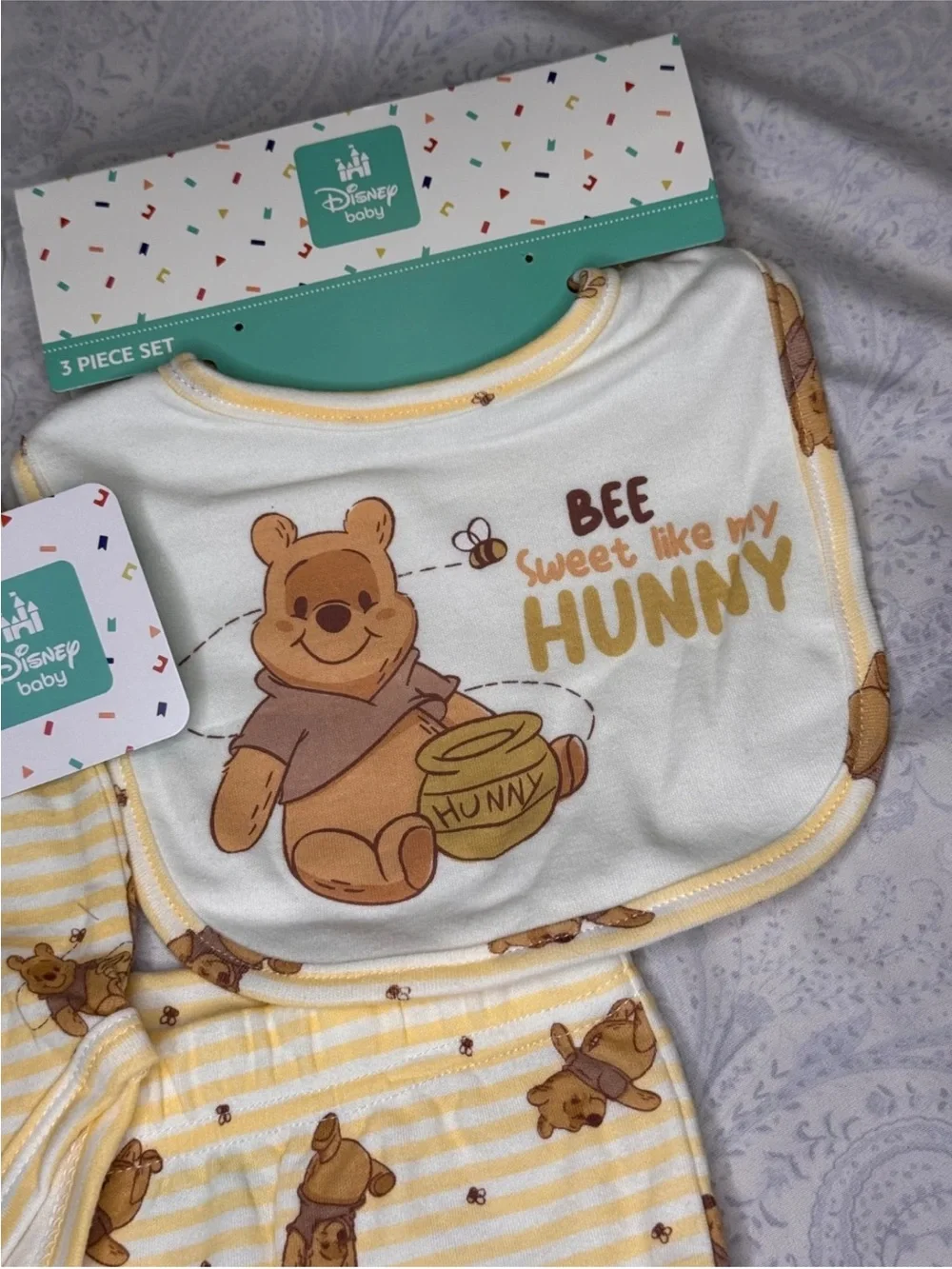 Disney Winnie the Pooh Yellow and Brown Bees 3-Piece Set